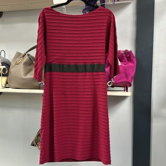 Kay Unger magenta midi dress with pockets Size 6 - Picture 4 of 6